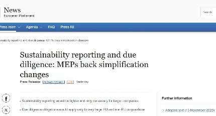 欧洲议会通过CSRD与CSDDD简化方案：企业可持续发展义务的重大调整